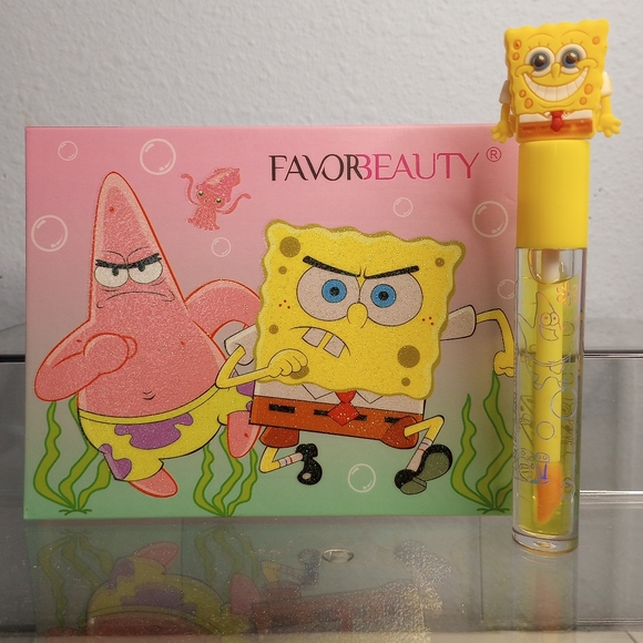 Sephora Makeup Spongebob Patrick Eyeshadow Palette Spongebob Lip Gloss Poshmark